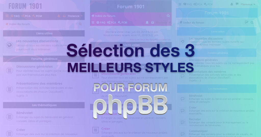 Les 3 meilleurs styles gratuits pour forum phpBB