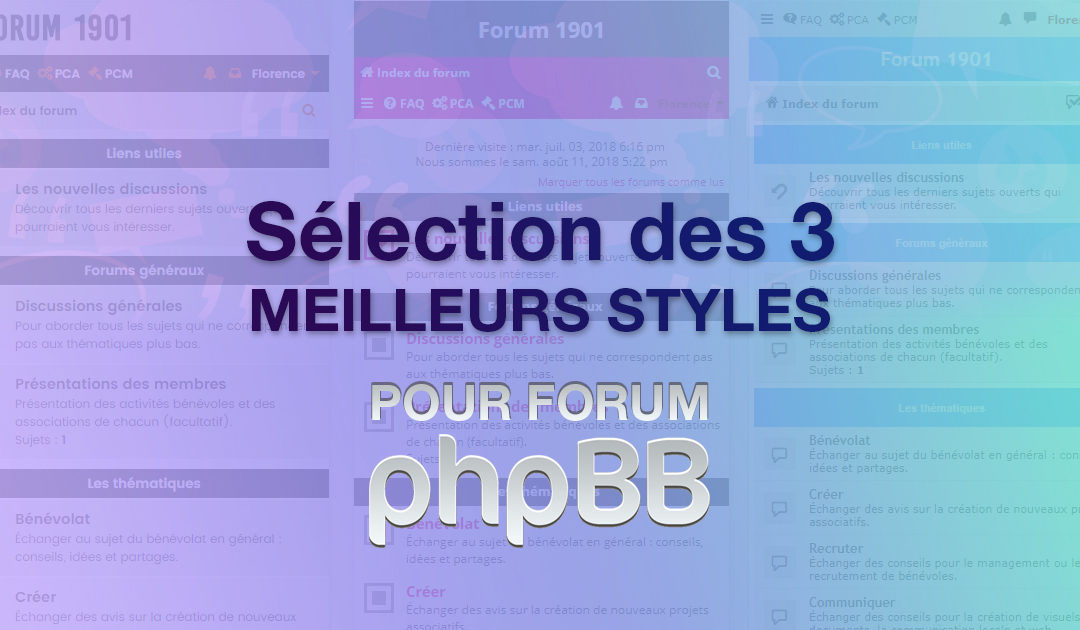 Les 3 meilleurs styles gratuits pour forum phpBB